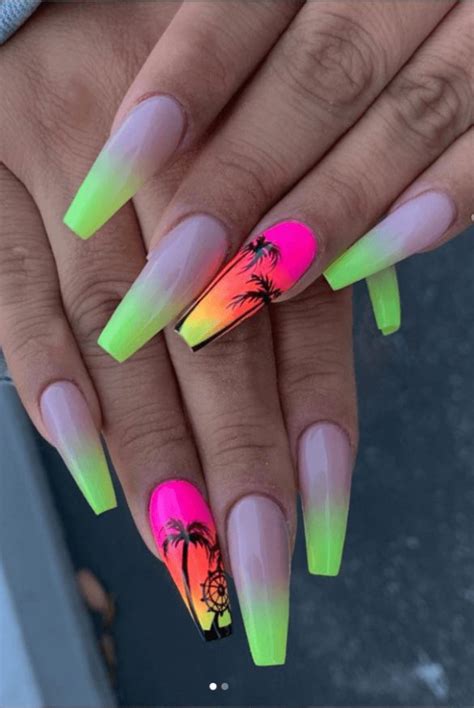 40+ Fun Bright Summer Acrylic Nails Designs You'll Want to Wear in 2022 ...