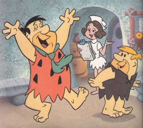 Fred being told he has a baby | Flintstone cartoon, Animated cartoons ...