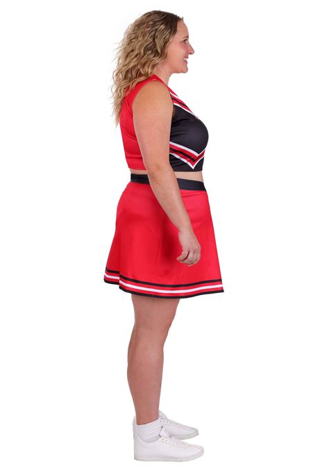 Women's Plus Size Red Cheerleader Costume | Sports Costumes