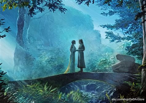 Just had to paint this scene. Arwen and Aragorn in Rivendell. Oil on