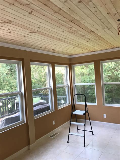 Pine tongue and groove ceiling finishing, whitewash ? : r/finishing