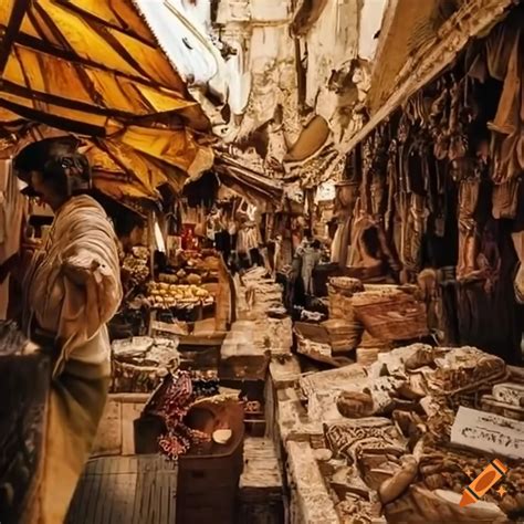 View of an ancient market in jerusalem on Craiyon