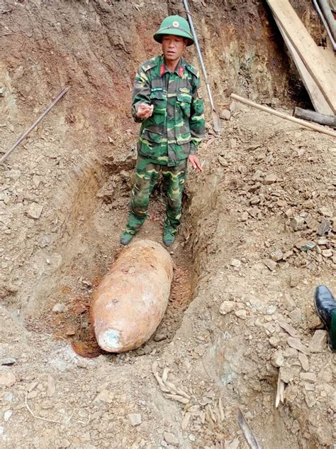 Phát hiện quả bom nặng khoảng 350 kg ở Sơn La