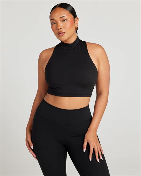Aura Mock Neck Tank - Black – Elite Eleven