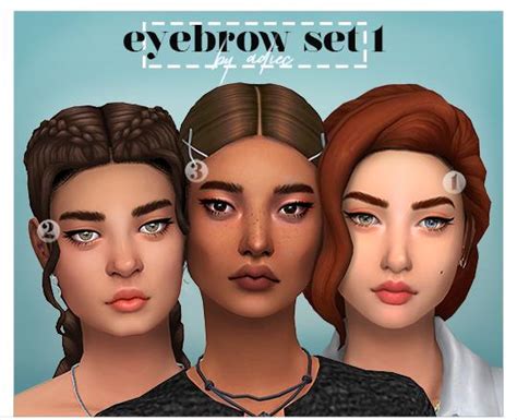 21+ Absolute Best Sims 4 Eyebrows You Need in Your CC Folder - Must ...