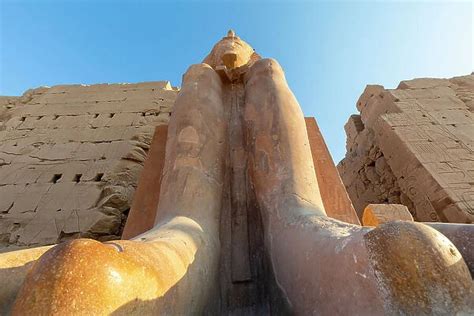 Statue at Karnak Temple, Luxor, Thebes For sale as Framed Prints ...