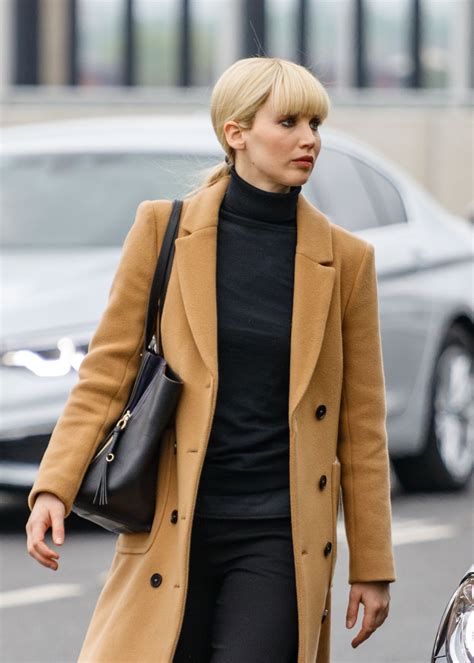 JENNIFER LAWRENCE on the Set of Red Sparrow at Heathrow Airport in ...