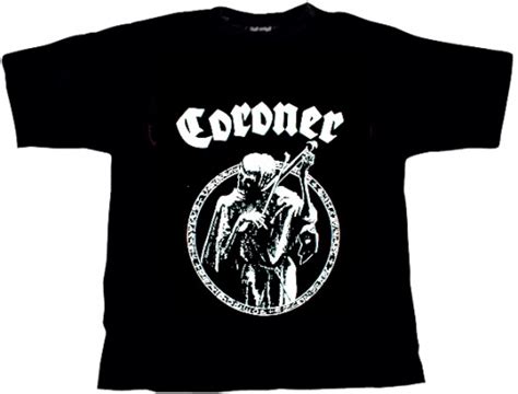 coroner logo  shirt