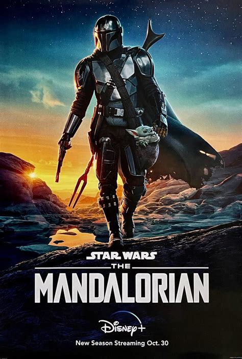 Original Star Wars: The Mandalorian Poster - Grogu - Bounty Hunter