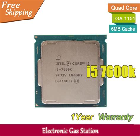 Original Processor Intel i5 7600K Quad Core 3.8GHz LGA 1151 TDP 91W 6MB ...
