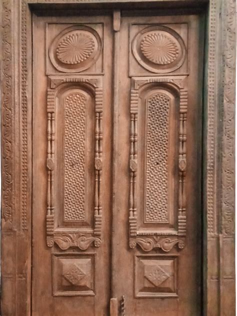 large wooden carved entrance door  rajasthan vintage indian
