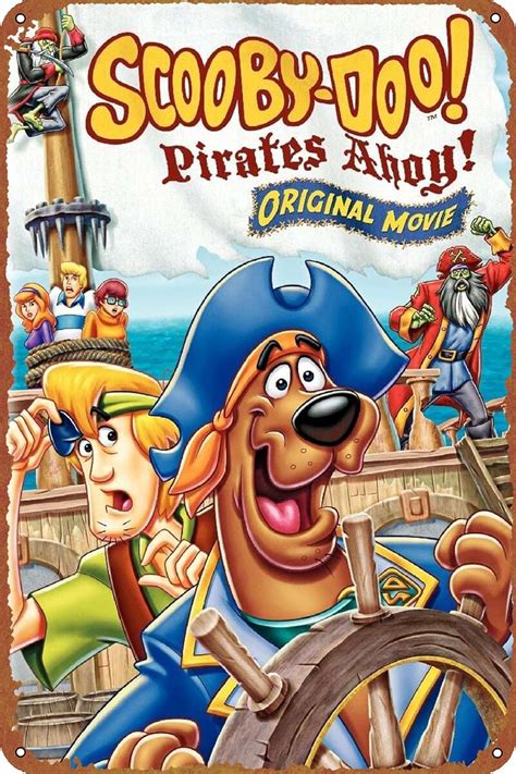 amazoncom scooby doo pirates ahoy  poster poster vintage tin