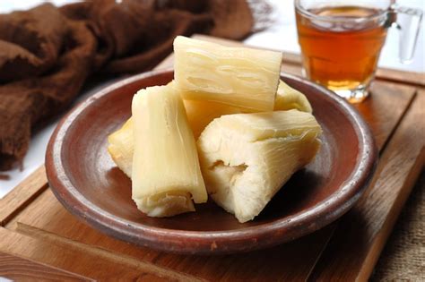 Premium Photo | Boiled cassava or singkong rebus,