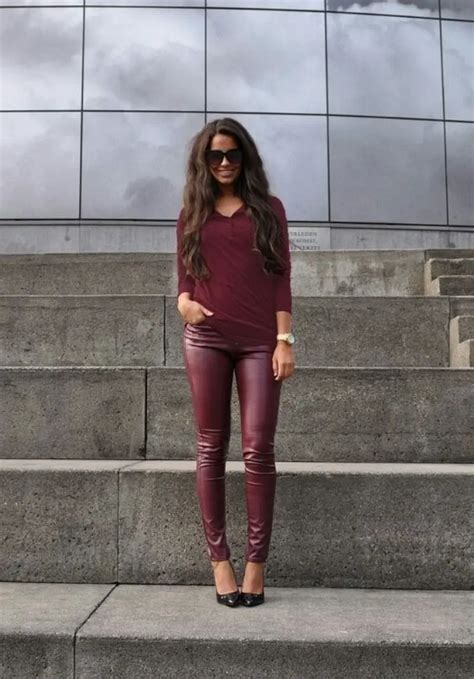 34 Cute and Fashionable Outfits in Burgundy