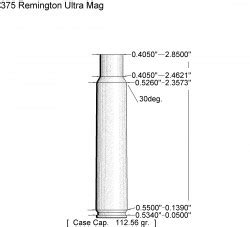 375 Remington Ultra Mag. (RUM) - 4D Reamer Rentals