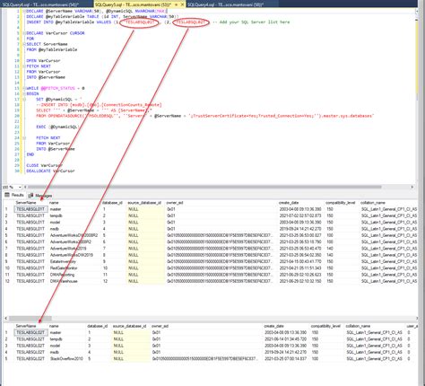 sql server   query   data center
