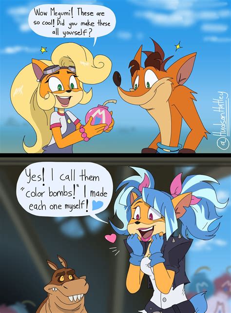 Coco, Crash, Dingodile, and Megumi Part 1 | Crash bandicoot characters