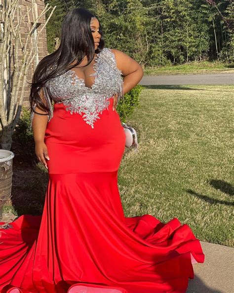 red plus size evening dresses 5