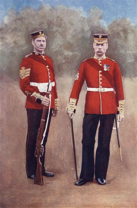 The Grenadier Guards In Uniform Of The Drawing by Vintage Design Pics