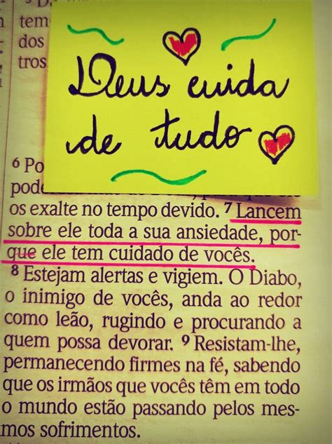 Deus Cuida De Tudo Frases - Deus cuida de tudo porque seu amor por nós é infinito | Frases ...