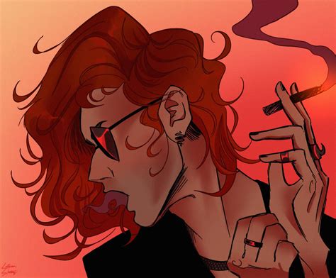 Digital painting of Crowley i did : r/goodomens