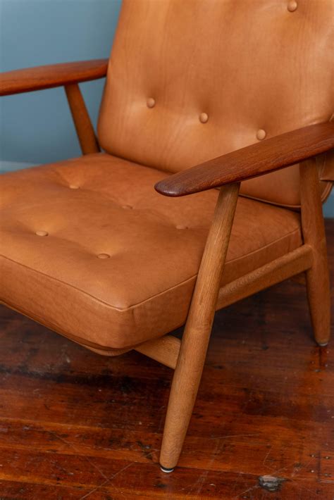 hans wegner cigar lounge chairs model ge   sale  stdibs