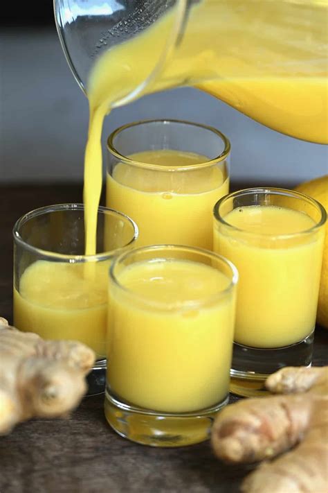 Enjoy this immune-boosting, powerful wellness ginger shots recipe and