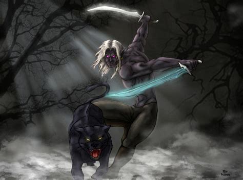 Drizzt and Guenhwyvar by EgilSterkr on DeviantArt