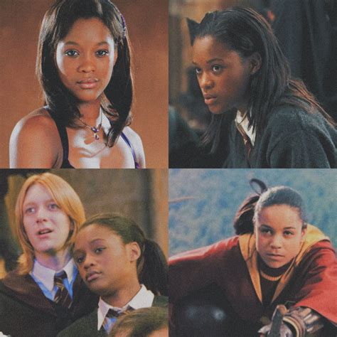 Angelina Johnson 👩🏾‍🦱 🏈 | Harry potter scene, Harry potter films, Harry ...
