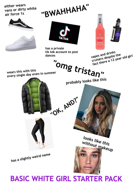 basic white girl starter pack : r/starterpacks