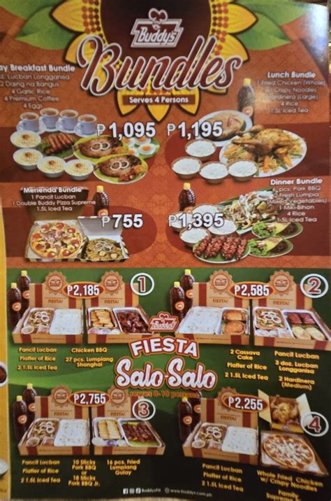 Buddy's Pancit Lucban Menu (Updated 2026)