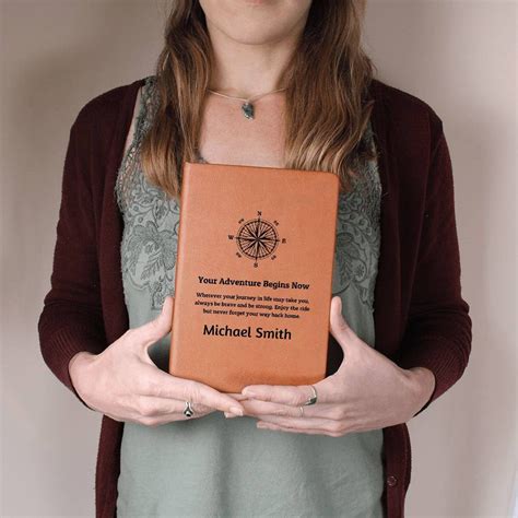 Your Adventure Begins Now, Personalized Journal, Custom Notebook