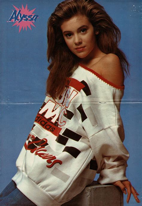 Alyssa Milano Adidas Run DMC Sweatshirt Tutti Frutti Poster | 80s