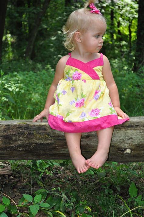 beautiful toddler stock image image  grass  girl