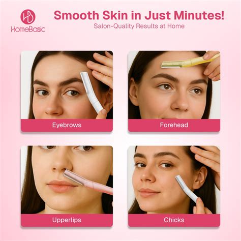 facial razor  women safe painless hair removal homebasic