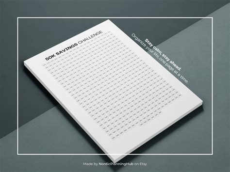 50k Savings Challenge Printable Savings Tracker Money Saving - Etsy UK
