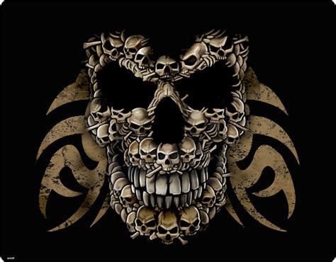 Skeleton-Skull: Evil Skulls