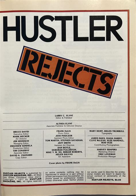 Hustler Rejects 1977 - Vintage Magazines 16