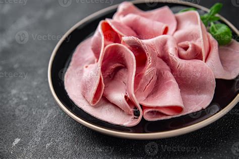 ham pork meat spam luncheon fresh meal food snack on the table copy
