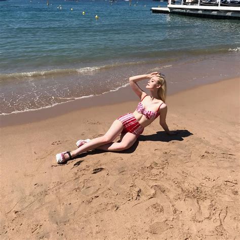 ELLE FANNING in Bikini at a Beach, 05/27/2017 Instagram Picture ...