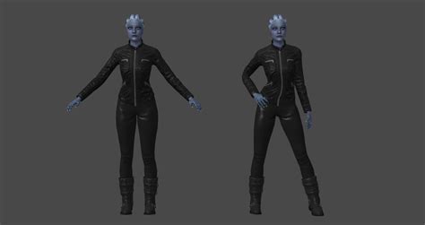Liara leather Set mod by nach77 on DeviantArt