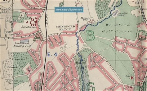 Map of Woodford, London