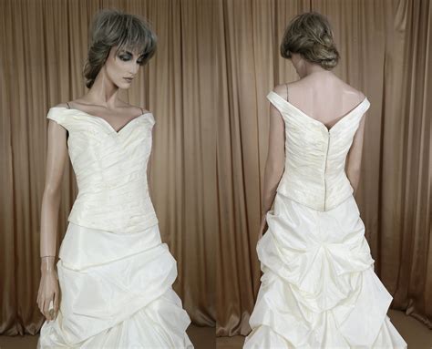 Vintage Wedding Dress 90's Bridal Gown From 1990s A Line - Etsy
