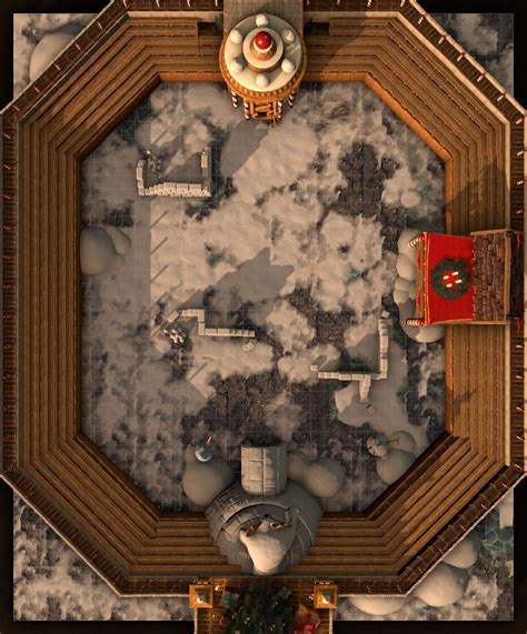 Santas Battle Arena (37x47) Grid and Gridless : r/battlemaps