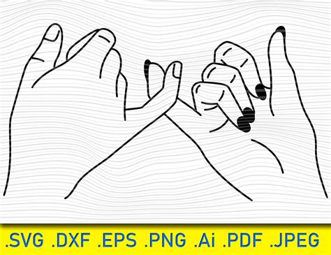 Pinky Promise SVG, Love Couple Svg for Shirts, Couple Svg Cricut Cut