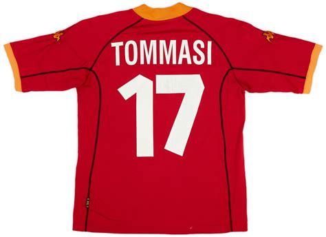 2001-02 Roma Home Shirt Tommasi #17 - 7/10 - (M)