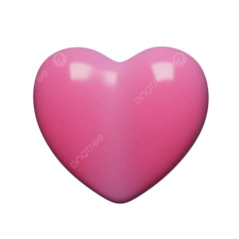 Love Heart 3d Images Hd, 3d Realistic Pink Heart Love Icon, Heart, Love ...