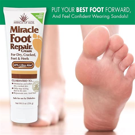 Miracle Foot Repair Cream - Fast Relief for Dry, Cracked, Itchy Feet