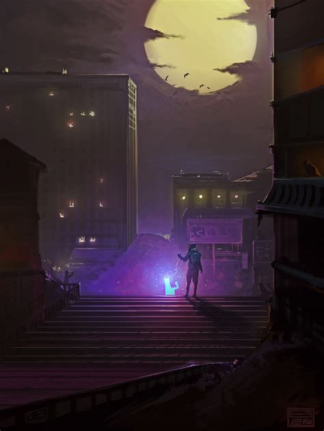 artstation night mood