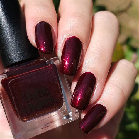 blood red nail polish color 4